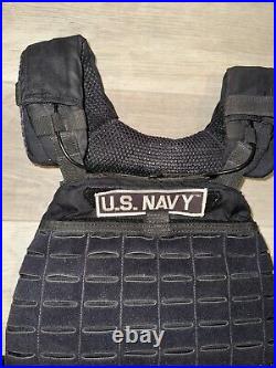 5.11 Tactical 56100 Tactec Plate Carrier Vest With Rogue 7.5 Lb Plates US NAVY