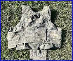 ACU Individdual IMPROVED PLATE CARRIER TACTICAL VEST XL Long Soft ARMOR INSERTS