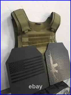 AR600 Rifle Plates Tactical Carrier lll+ Body Armor BULLETPROOF Vest 3+