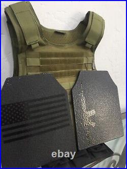 AR600 Rifle Plates Tactical Carrier lll+ Body Armor BULLETPROOF Vest 3+