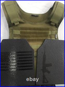 AR600 Rifle Plates Tactical Carrier lll+ Body Armor BULLETPROOF Vest 3+