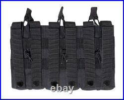 Active Shooter Black Tactical Vest Plate Carrier With Black Level III Armor Plates