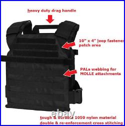 Active Shooter Molle Tactical Vest Plate Carrier With Level IIIa Armor Plates