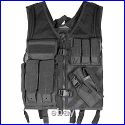 Assault Cross Draw Vest Black