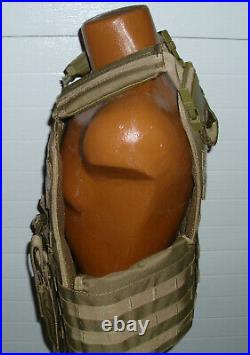 BIG & TALL 2XL/3XL Adjustable MOLLE Tactical Plate Carrier Vest SWAT BLACK