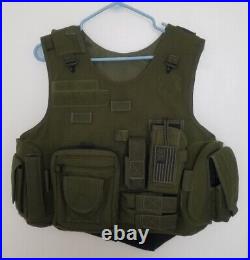 BPS Tactical Police Sheriff Corrections Tactical Vest Carrier Olive Green