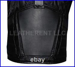Blade Wesley Snipes Classic Military Cosplay Black Real Leather Tactical Vest
