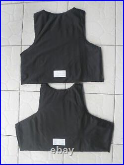 Body Armor Black tactical bullet proof vest IIIA NIJ0101.06 Size M, L, XL, XXL