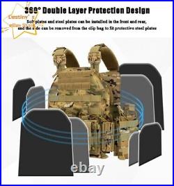 CP Quick Release Military Tactical Vest Padded Airsoft Plate Carrier Vest Gift