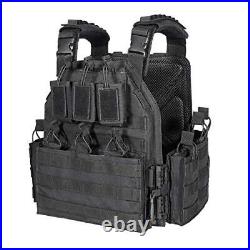 Camo Tactical Outdoor Carrier Vest One Size Black