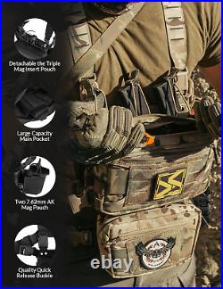 Chest Rig Tactical Chest Rig Molle Modular Micro Fight Adjustable & Detachable