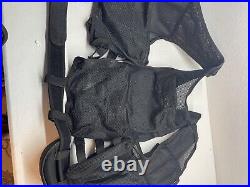 Commandant Military/Police Tactical Holster Vest BLACK With Utility Belt Extras