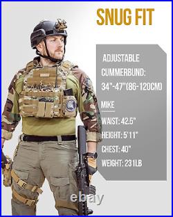 DOOM Tactical Vest, Adjustable Airsoft Vest MOLLE Vest for Men