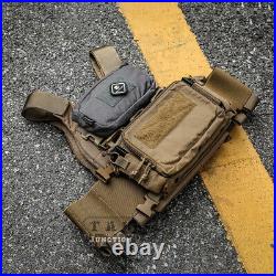 Emerson FCS Low Vis Slick Plate Carrier Tactical Vest Micro Fight Chest Rig Set