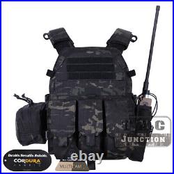 Emerson LBT-6094A Tactical Plate Carrier Vest With Mag/Radio/Accessories Pouches