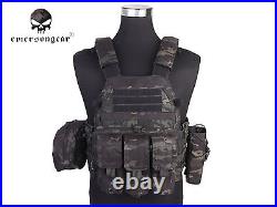 Emerson LBT6094A Style Plate Carrier Vest with 3 Pouch Tactical Airsoft Vest