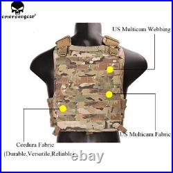 Emerson Tactical 420 Combat Vest Molle Plate Carrier Harness Body Armor Black US