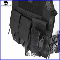 Emerson Tactical LBT 6094K Plate Carrier Vest Quick Release Combat Armor Vest BK