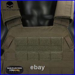 Emerson Tactical Modular Combat Vest MOLLE LBT-6094A Plate Carrier with 3 Pouch RG