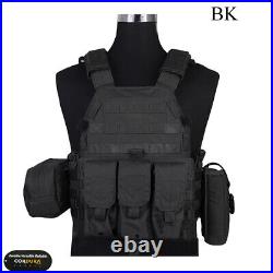 Emerson Tactical Modular LBT-6094A MOLLE Combat Vest Plate Carrier with Mag Pouch