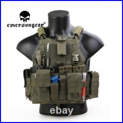 Emerson Tactical Vest MOLLE Combat EVA Plate Carrier 500D Cordura Airsoft