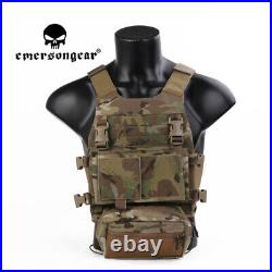 Emersongear Tactical Lightweight VEST With Chest Rig SET Airsoft Men Plate Carrier