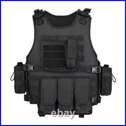 Force Recon Black Storm Molle Tactical Vest Plate Carrier