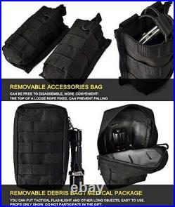 Force Recon Black Storm Molle Tactical Vest Plate Carrier