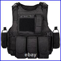 Force Recon Black Storm Tactical Vest Plate Carrier With L3 fearless Armor