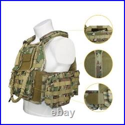 Hunting Tactical Vest Military Molle Plate Carrier Airsoft Paintball Outdoor