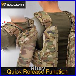 IDOGEAR Tactical Vest Cherry Plate Carrier CPC Molle Gear MultiCam Armor Camo
