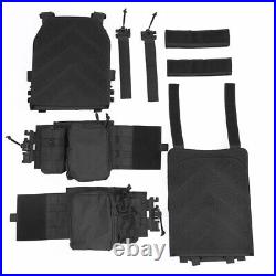 IN US! Outdoor Tactical Vest Quick Release Equipment Protective Plug Plate Black