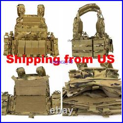 IN US! Tactical Vest Protective Plate Carrier Vest Multifunctional Outdoor Gear