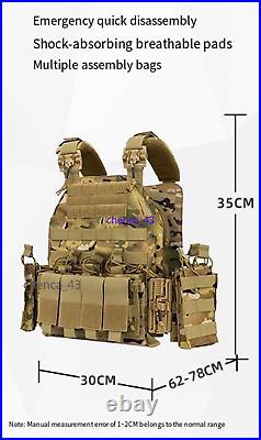 IN US! Tactical Vest Protective Plate Carrier Vest Multifunctional Outdoor Gear