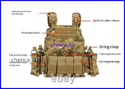 IN US! Tactical Vest Protective Plate Carrier Vest Multifunctional Outdoor Gear