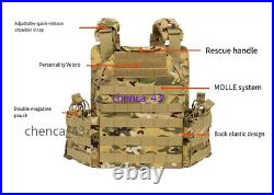 IN US! Tactical Vest Protective Plate Carrier Vest Multifunctional Outdoor Gear