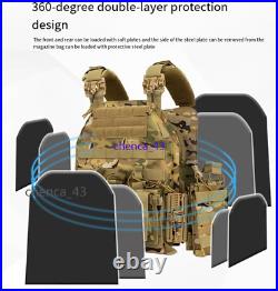 IN US! Tactical Vest Protective Plate Carrier Vest Multifunctional Outdoor Gear