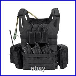 Jungle Hunting Tactical Vest with Portable Water Bag Military Combat Protective