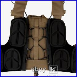 KRYDEX CPC Plate Carrier Tactical Heavy Duty MOLLE Vest Coyote Brown w Mag Pouch