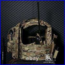 KRYDEX CPC Plate Carrier Tactical Heavy Duty Vest Quick Release MOLLE Coyote