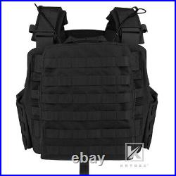 KRYDEX CPC Plate Carrier Tactical Heavy Duty Vest with Mag Pouch MOLLE Black