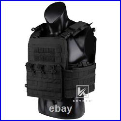 KRYDEX CPC Plate Carrier Tactical Heavy Duty Vest with Mag Pouch MOLLE Black