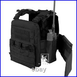 KRYDEX CPC Plate Carrier Tactical Heavy Duty Vest with Mag Pouch MOLLE Black