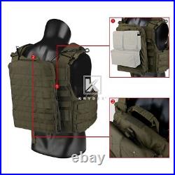 KRYDEX CPC Plate Carrier Tactical Heavy Duty Vest with Mag Pouch MOLLE Green