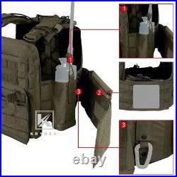 KRYDEX CPC Plate Carrier Tactical Heavy Duty Vest with Mag Pouch MOLLE Green