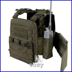 KRYDEX CPC Plate Carrier Tactical Heavy Duty Vest with Mag Pouch MOLLE Green