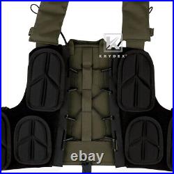 KRYDEX CPC Plate Carrier Tactical Heavy Duty Vest with Mag Pouch MOLLE Green