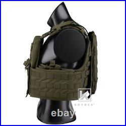 KRYDEX CPC Plate Carrier Tactical Heavy Duty Vest with Mag Pouch MOLLE Green