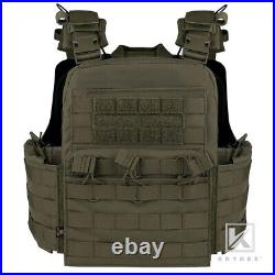 KRYDEX CPC Plate Carrier Tactical Heavy Duty Vest with Mag Pouch MOLLE Green