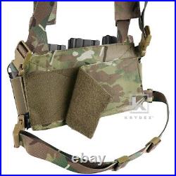 KRYDEX D3CR Chest Rig Harness Mag Pouches & D3 Flatpack Backpack Rucksack Camo